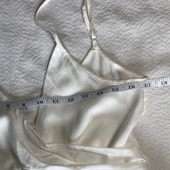 Lonely Off-white Strap Tie back Midi Dress Size 8 - Picture 6 of 11